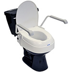 Invacare raised toilet seat